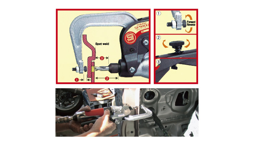 Máy khoan tháo mối hàn bấm Shinano SI-5800